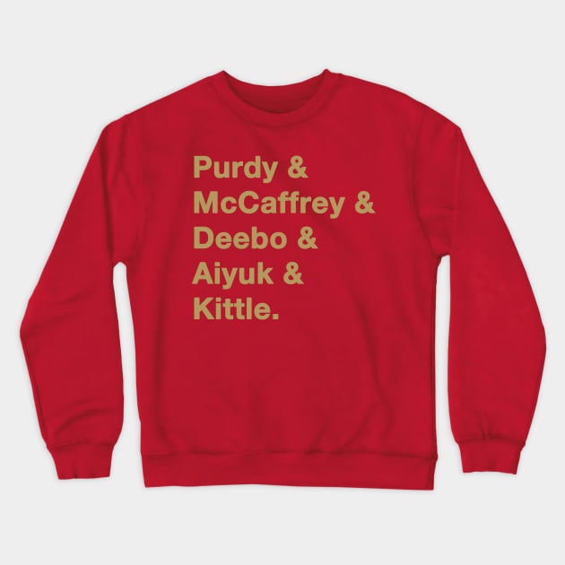 2023 49ers Greats T-Shirt Crewneck Sweatshirt by IdenticalExposure